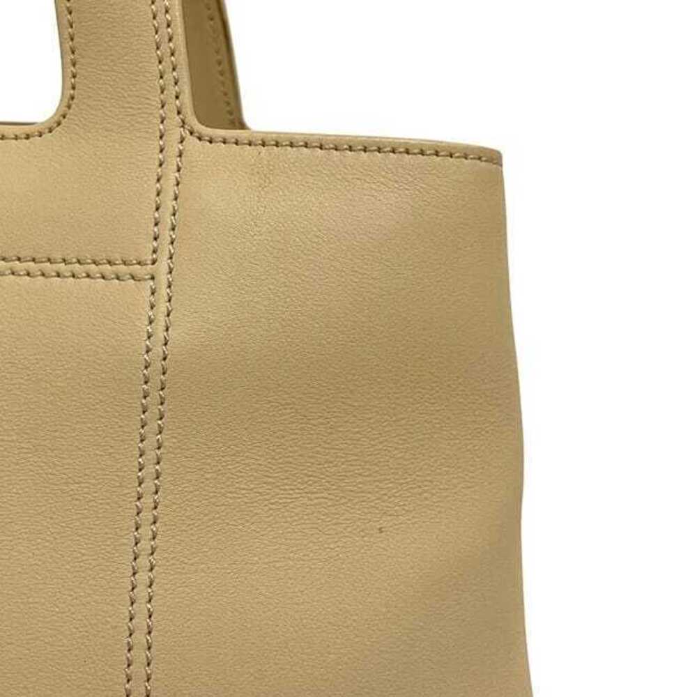 Salvatore Ferragamo Handbag Beige Gancini Tote Bag Top Handle Hardware - Picture 8 of 10